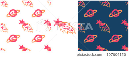 Set drawings with wax crayons. Print for cloth design, textile, fabric, wallpaper, wrapping paper Set drawings with wax crayons. Print for cloth design, textile, fabric, wallpaper, wrapping paper 107004150