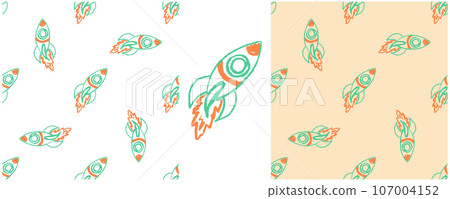 Set drawings with wax crayons. Print for cloth design, textile, fabric, wallpaper, wrapping paper Set drawings with wax crayons. Print for cloth design, textile, fabric, wallpaper, wrapping paper 107004152