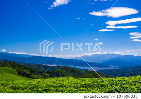 從三峰山頂眺望諏訪湖 107006033