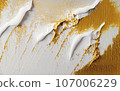 white and gold paint 107006229