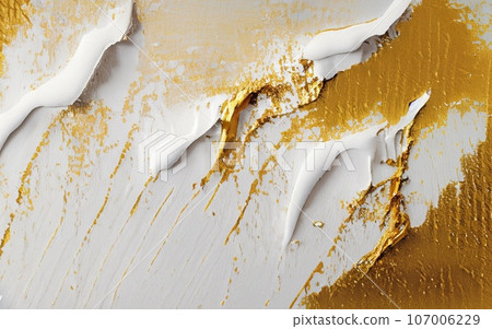 white and gold paint white and gold paint 107006229