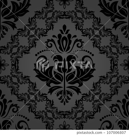 Orient Damask Seamless Background With Arabesques Orient Damask Seamless Background With Arabesques 107006807