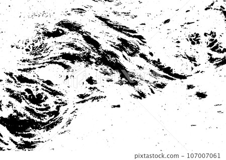 Grunge black texture on white background (Vector). Use for decoration, aging or old layer Grunge black texture on white background (Vector). Use for decoration, aging or old layer 107007061