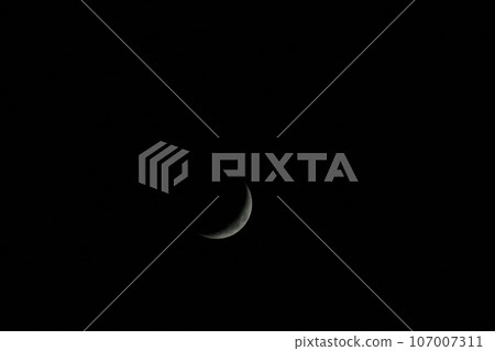 Crescent moon monochrome Crescent moon monochrome 107007311