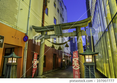 Fukui City Kitanosho Street Shibata Shrine Torii Fukui City, Fukui Prefecture 107007777