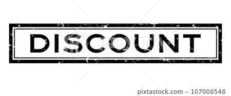 Grunge black discount word square rubber stamp in white background 107008548