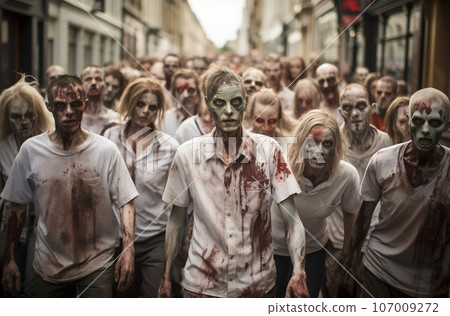 Halloween zombie costume event - Stock Illustration [107009272] - PIXTA