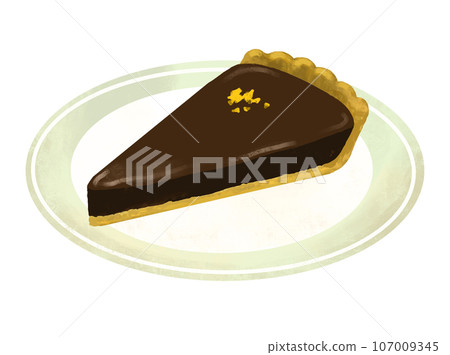 蛋糕插畫塔巧克力巧克力塔 107009345