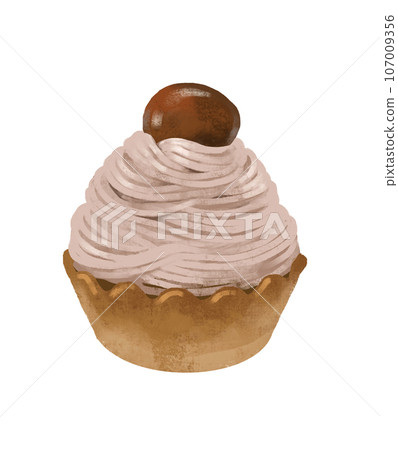 Cake illustration Mont Blanc 107009356