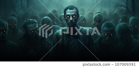 Halloween zombie costume event 107009391