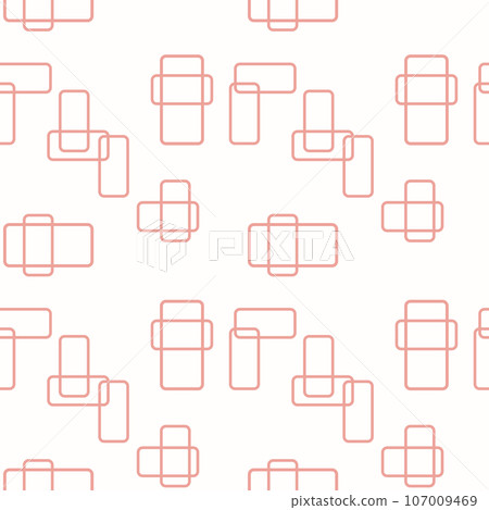 Seamless Vector Background. Pattern With Random Shapes 107009469