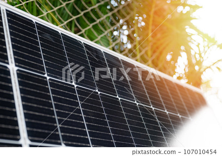 Solar panel system on sun light Solar panel system on sun light 107010454