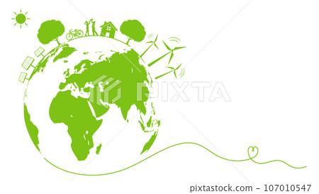 Green Business template and background for World environment day, Eco friendly, Sustainability Green Business template and background for World environment day, Eco friendly, Sustainability 107010547