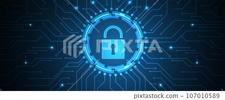 Cyber security and information or network protection. Future technology web services for business and internet project Cyber security and information or network protection. Future technology web services for business and internet project 107010589