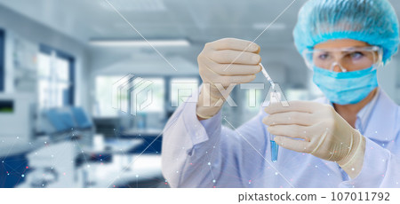 Concept of conducting laboratory research. 107011792