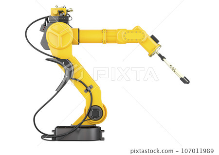 Robotic Arm, mechanical arm. 3D rendering 107011989