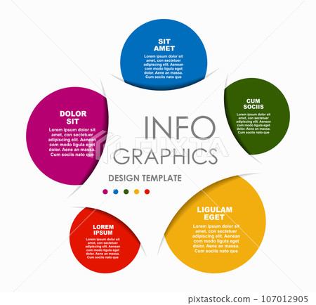 Infographic design template with place for your data. Vector illustration. 107012905