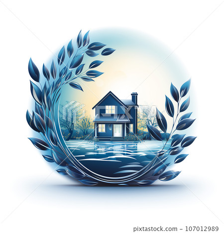 Logo of a real estate agency for the sale and rental of apartments and houses 107012989