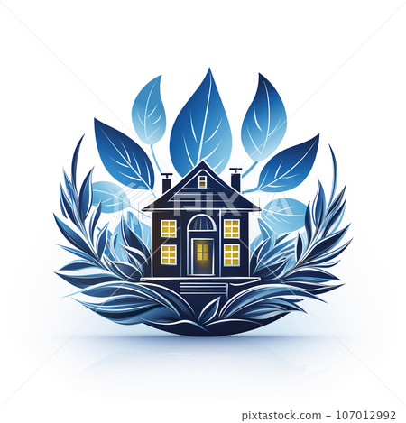 Logo of a real estate agency for the sale and rental of apartments and houses Logo of a real estate agency for the sale and rental of apartments and houses 107012992