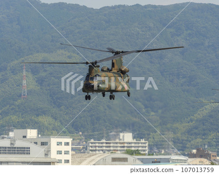 JGSDF large transport helicopter CH-47 JGSDF large transport helicopter CH-47 107013759
