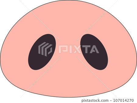 可愛的豬鼻子插畫 可愛的豬鼻子插畫 107014270