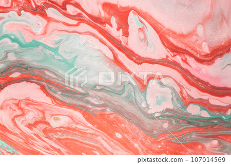 Abstract watercolor paint background by gradient deep blue color with liquid fluid grunge 107014569
