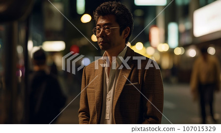 疲憊的中年上班族、商人、公司奴隸、壓力、加班、下班後的疲憊 疲憊的中年上班族、商人、公司奴隸、壓力、加班、下班後的疲憊 107015329