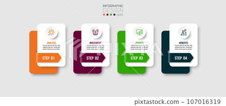 Infographic template business concept with step. Infographic template business concept with step. 107016319