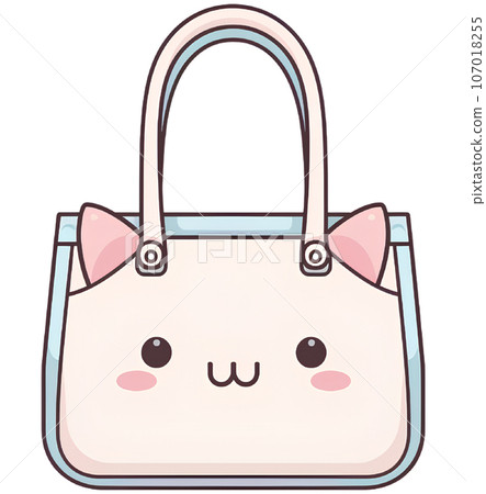 illustration, kawaii, cartoon, design, cute, isolated, bag, character, background, happy, drawing, art, funny, graphic, animal, element, style, doodle, package, symbol, print, card, sale, sign, 107018255