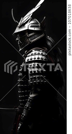 Samurai in armor (AI generated image) 107018638