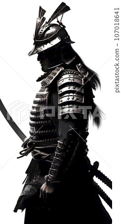 Samurai in armor (AI generated image) 107018641