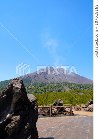 從Arimura熔岩天文台看到的櫻島 107019165