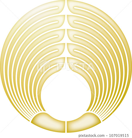Family crest hugging palm [gold] 107019515