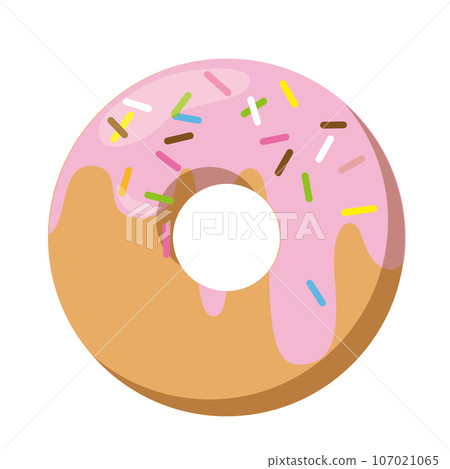 草莓塗層巧克力甜甜圈 107021065