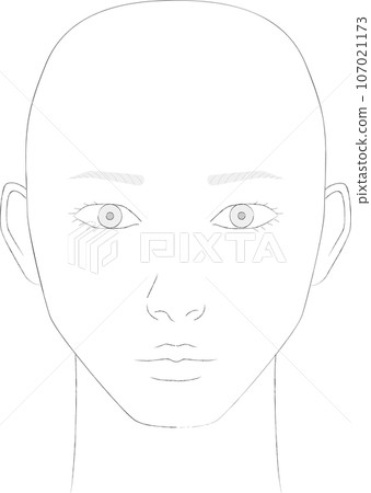 face illustration/makeup 107021173