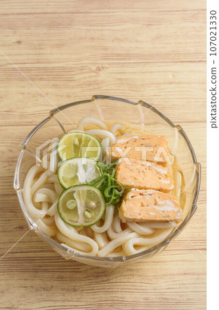 Chilled Sudachi egg fried udon 107021330