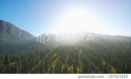 Amazing mountain views in northern Canada in summer time Amazing mountain views in northern Canada in summer time 107021850