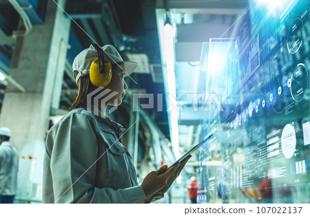 People working in the factory People working in the factory 107022137