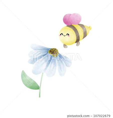 Honeybee with flower Honeybee with flower 107022679