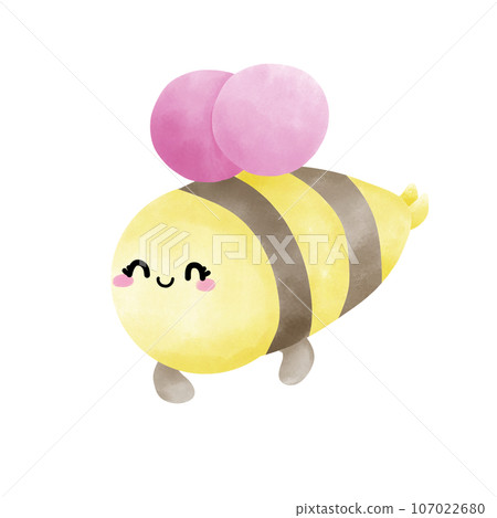 Cute honeybee 107022680