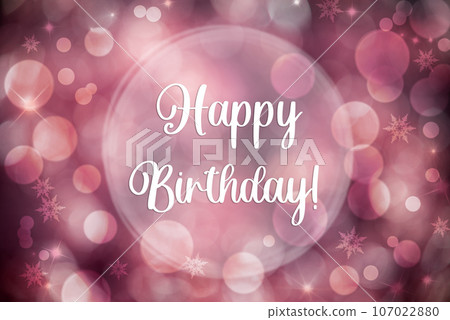Christmas Background With Bokeh And Text Happy Birthday Christmas Background With Bokeh And Text Happy Birthday 107022880