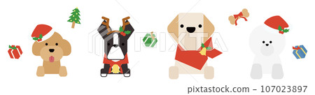 Cute dog upper body (Christmas) set D Cute dog upper body (Christmas) set D 107023897