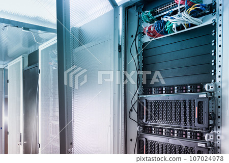 hard drive repair concept - hard disk inside tray is pulled out of internet cloud data storage array hard drive repair concept - hard disk inside tray is pulled out of internet cloud data storage array 107024978