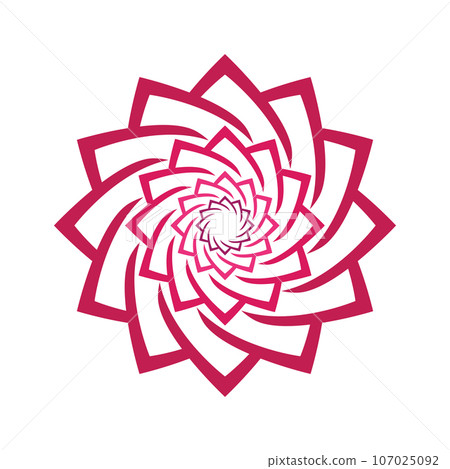 Beautiful flower logo 107025092