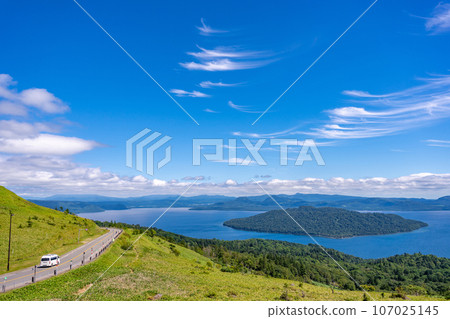 風景道 北海道優秀道路 屈斜路湖大道 Hiace 107025145