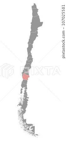 Araucania region map, administrative division of Chile. Araucania region map, administrative division of Chile. 107025581