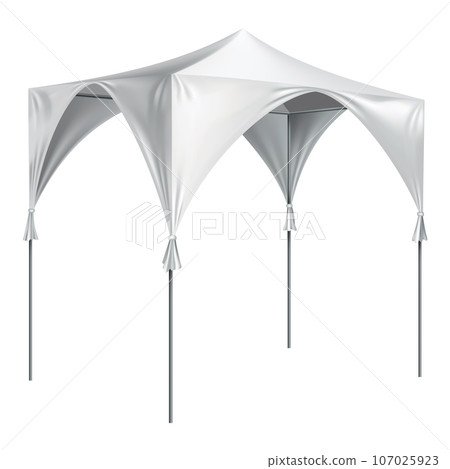 Promotional tent for effective outdoor branding. Customizable and perfect for events, trade shows and marketing campaigns 107025923