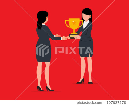 Outstanding Employee Award. Successful person concept. Outstanding Employee Award. Successful person concept. 107027278