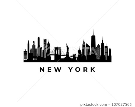 Vector New York skyline.  107027565