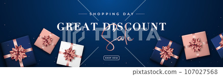 Shopping Day horizontal banner.  107027568